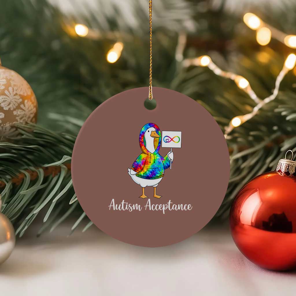 Autism Acceptance Ceramic Ornament Accept Understand Love Support Neurodivergent