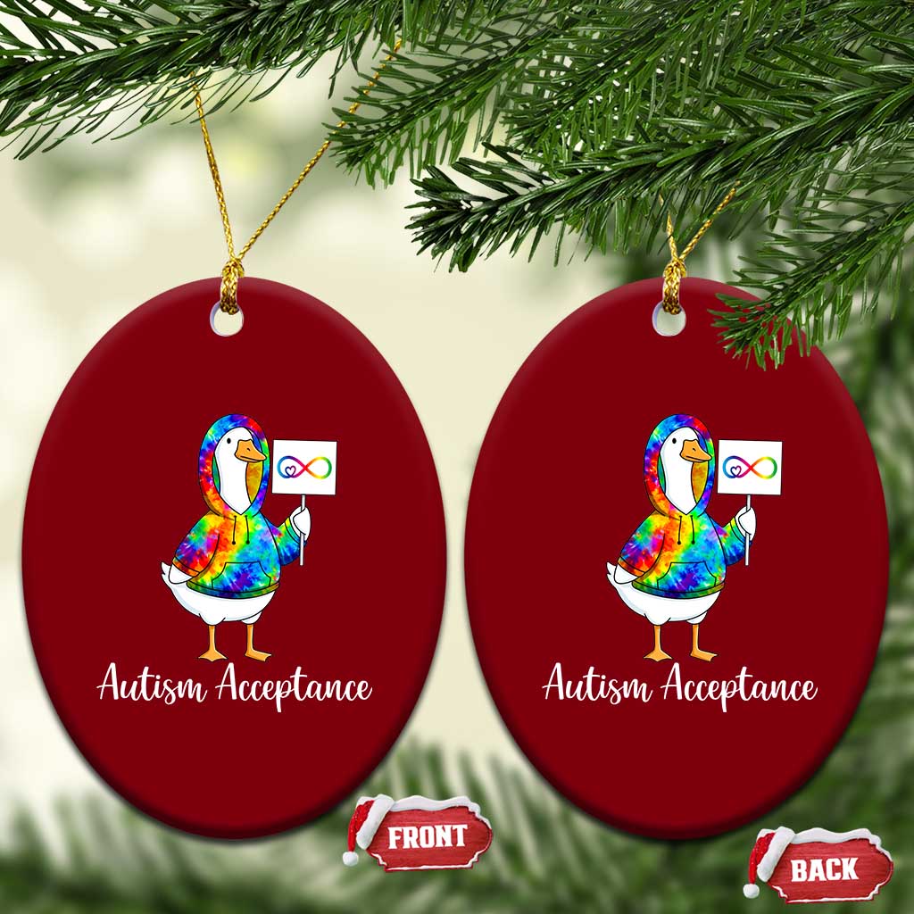 Autism Acceptance Ceramic Ornament Accept Understand Love Support Neurodivergent