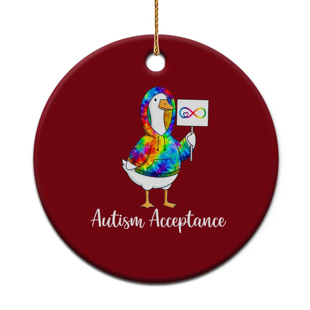 Autism Acceptance Ceramic Ornament Accept Understand Love Support Neurodivergent