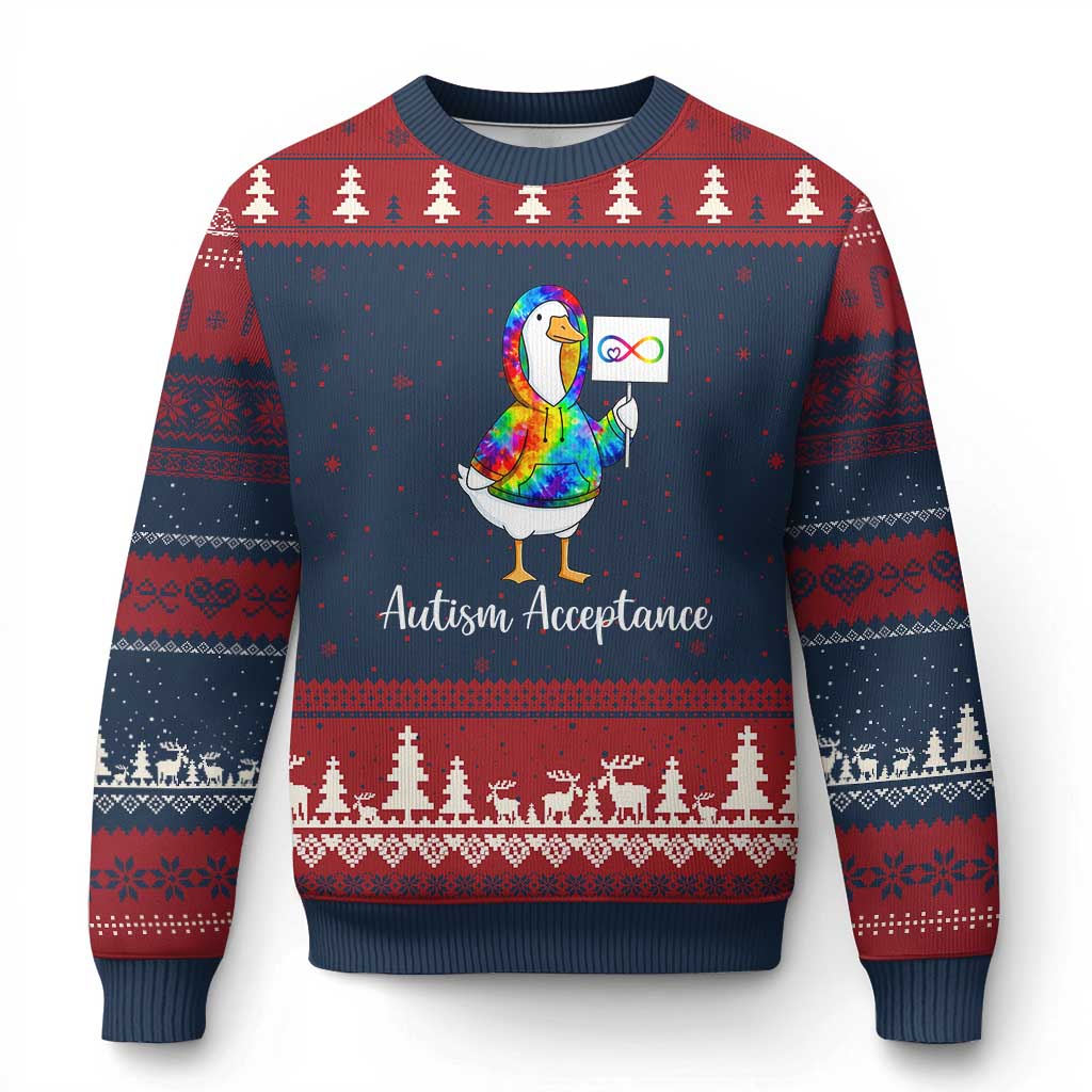 Autism Acceptance Ugly Christmas Sweater Accept Understand Love Support Neurodivergent