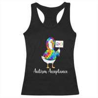 Autism Acceptance Racerback Tank Top Accept Understand Love Support Neurodivergent