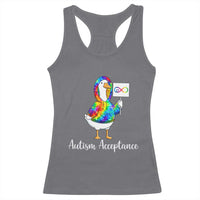 Autism Acceptance Racerback Tank Top Accept Understand Love Support Neurodivergent