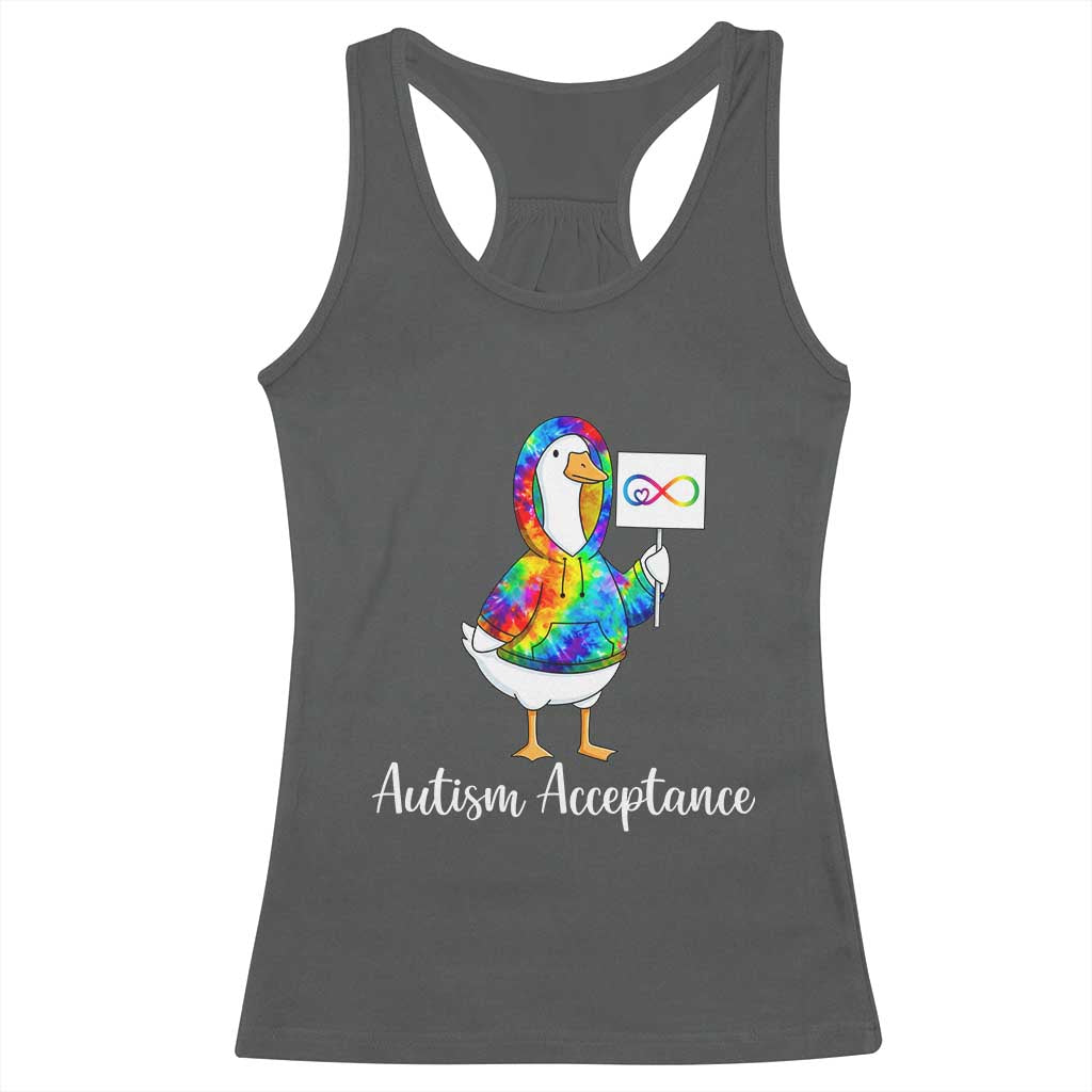 Autism Acceptance Racerback Tank Top Accept Understand Love Support Neurodivergent