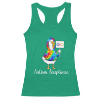 Autism Acceptance Racerback Tank Top Accept Understand Love Support Neurodivergent