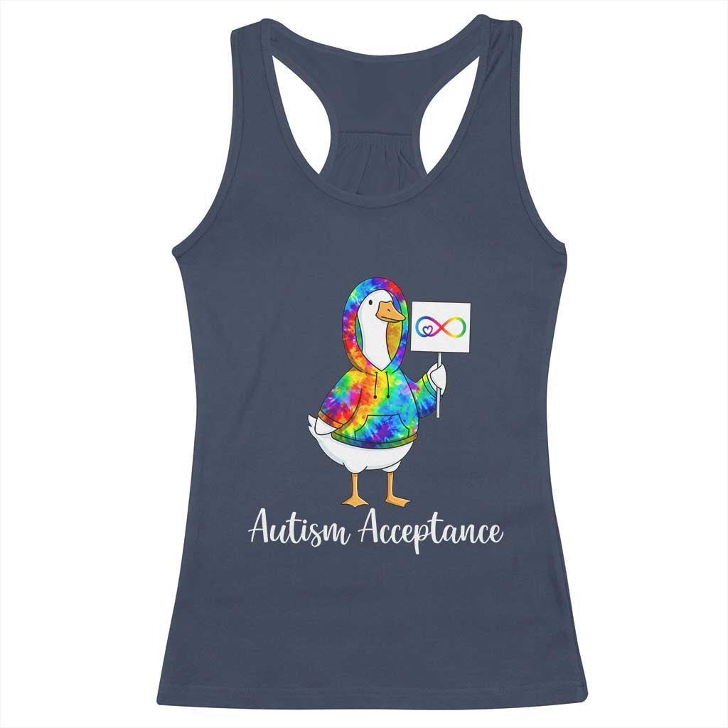 Autism Acceptance Racerback Tank Top Accept Understand Love Support Neurodivergent