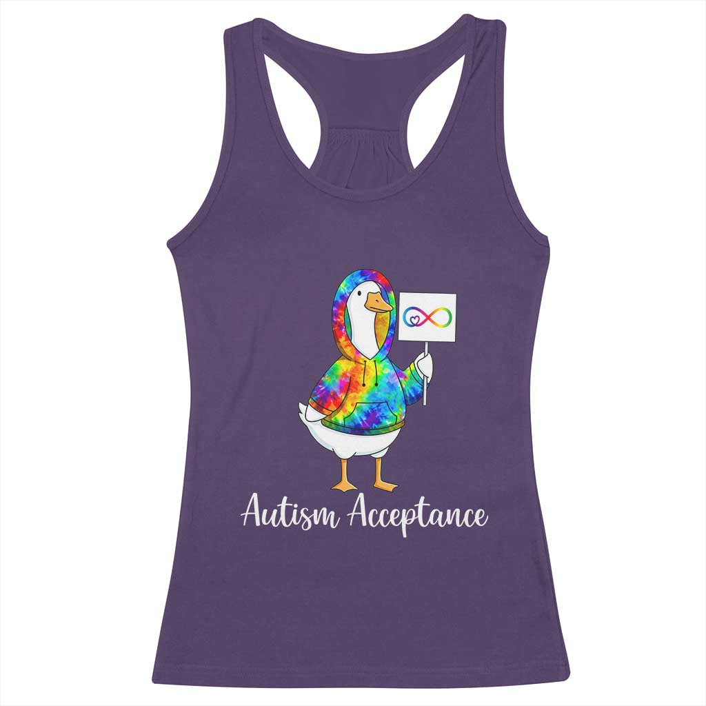Autism Acceptance Racerback Tank Top Accept Understand Love Support Neurodivergent
