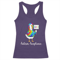 Autism Acceptance Racerback Tank Top Accept Understand Love Support Neurodivergent