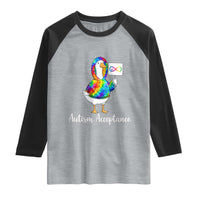 Autism Acceptance Raglan Shirt Accept Understand Love Support Neurodivergent