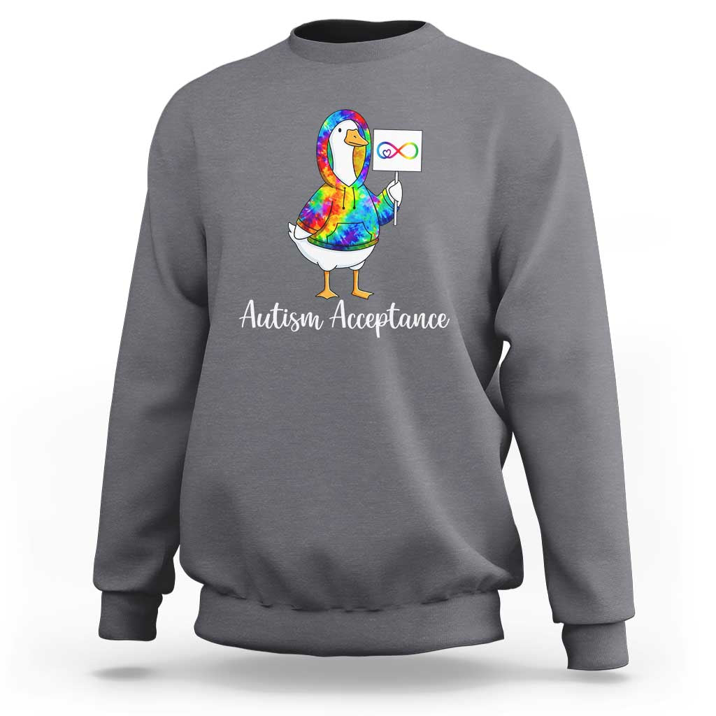 Autism Acceptance Sweatshirt Accept Understand Love Support Neurodivergent