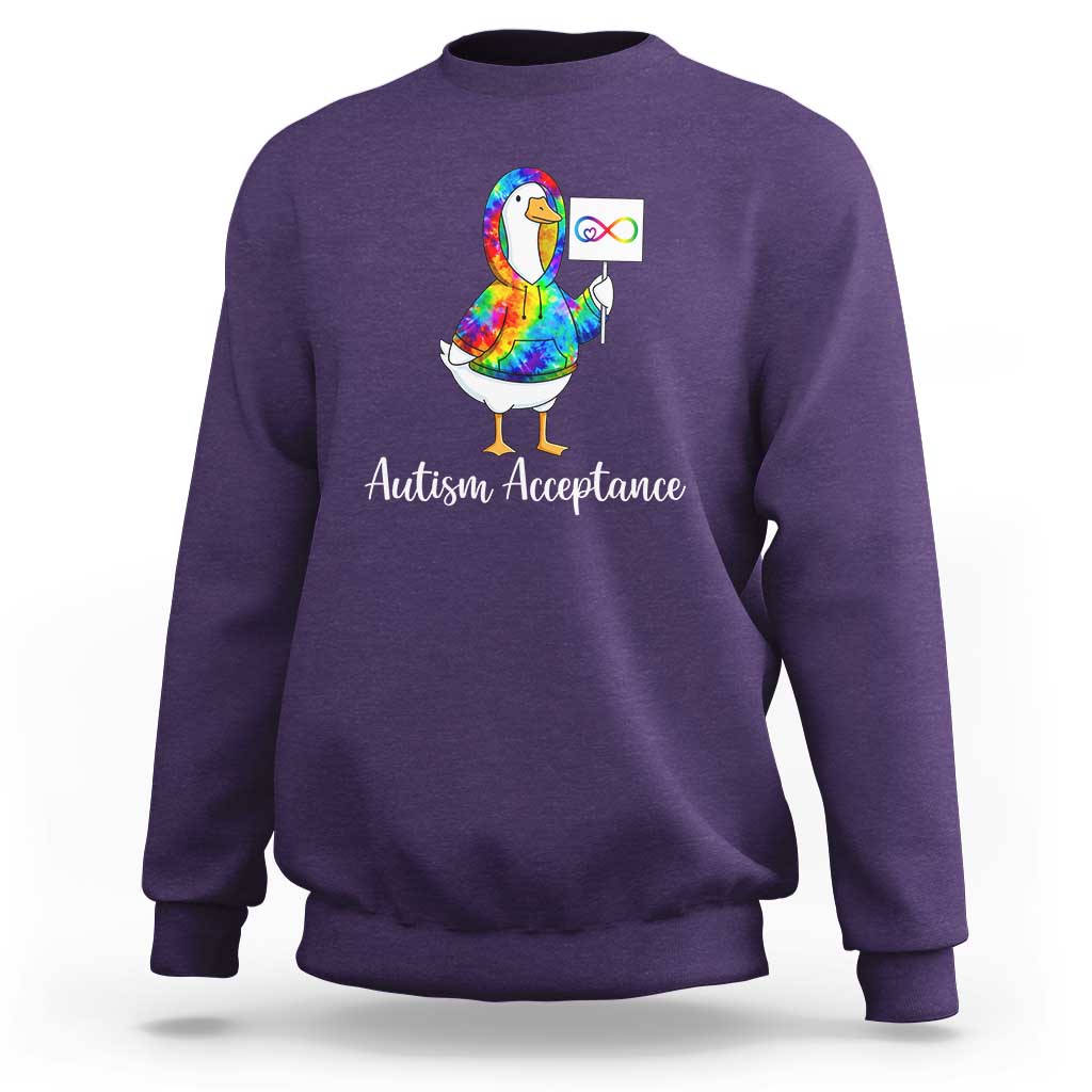 Autism Acceptance Sweatshirt Accept Understand Love Support Neurodivergent