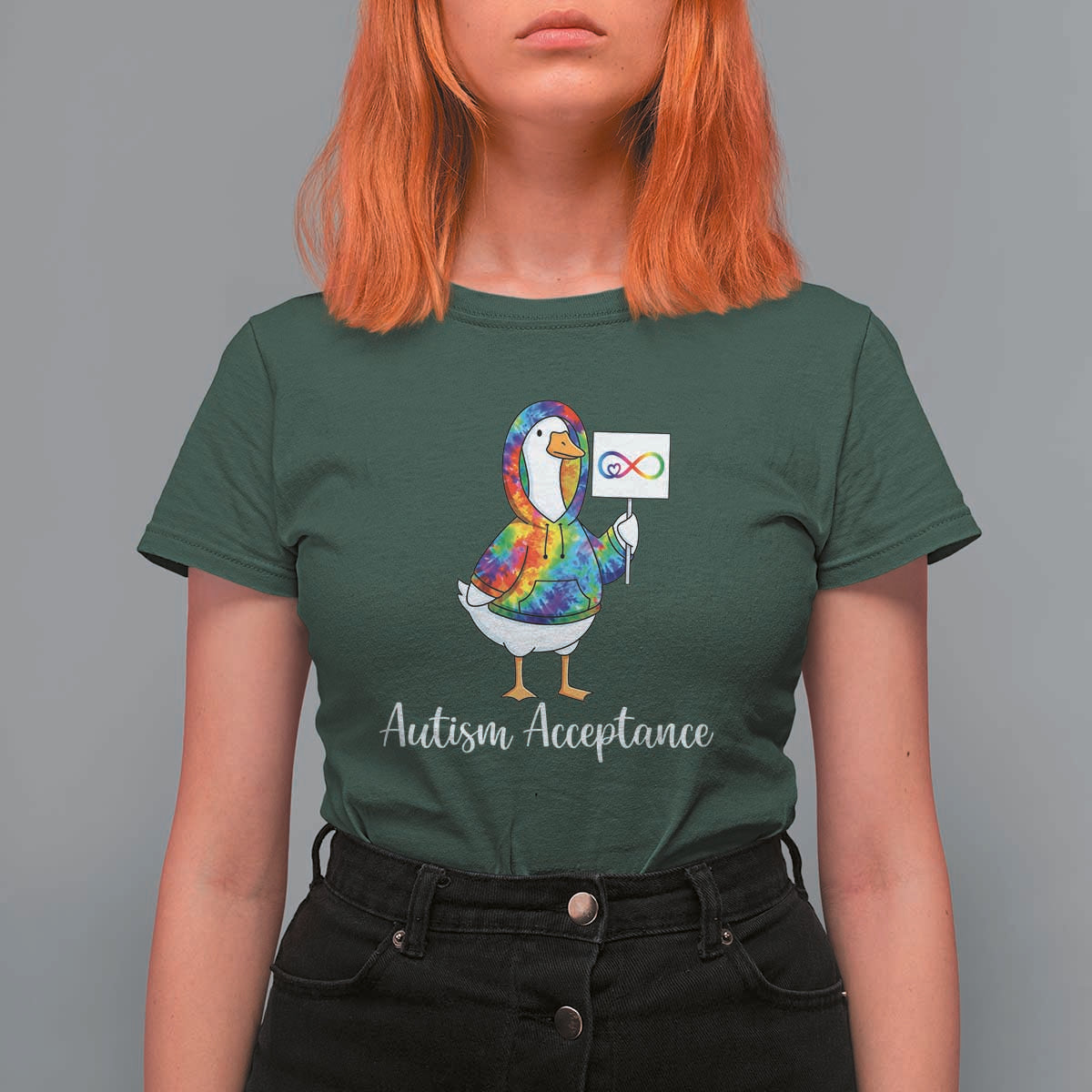 Autism Acceptance T Shirt For Women Accept Understand Love Support Neurodivergent