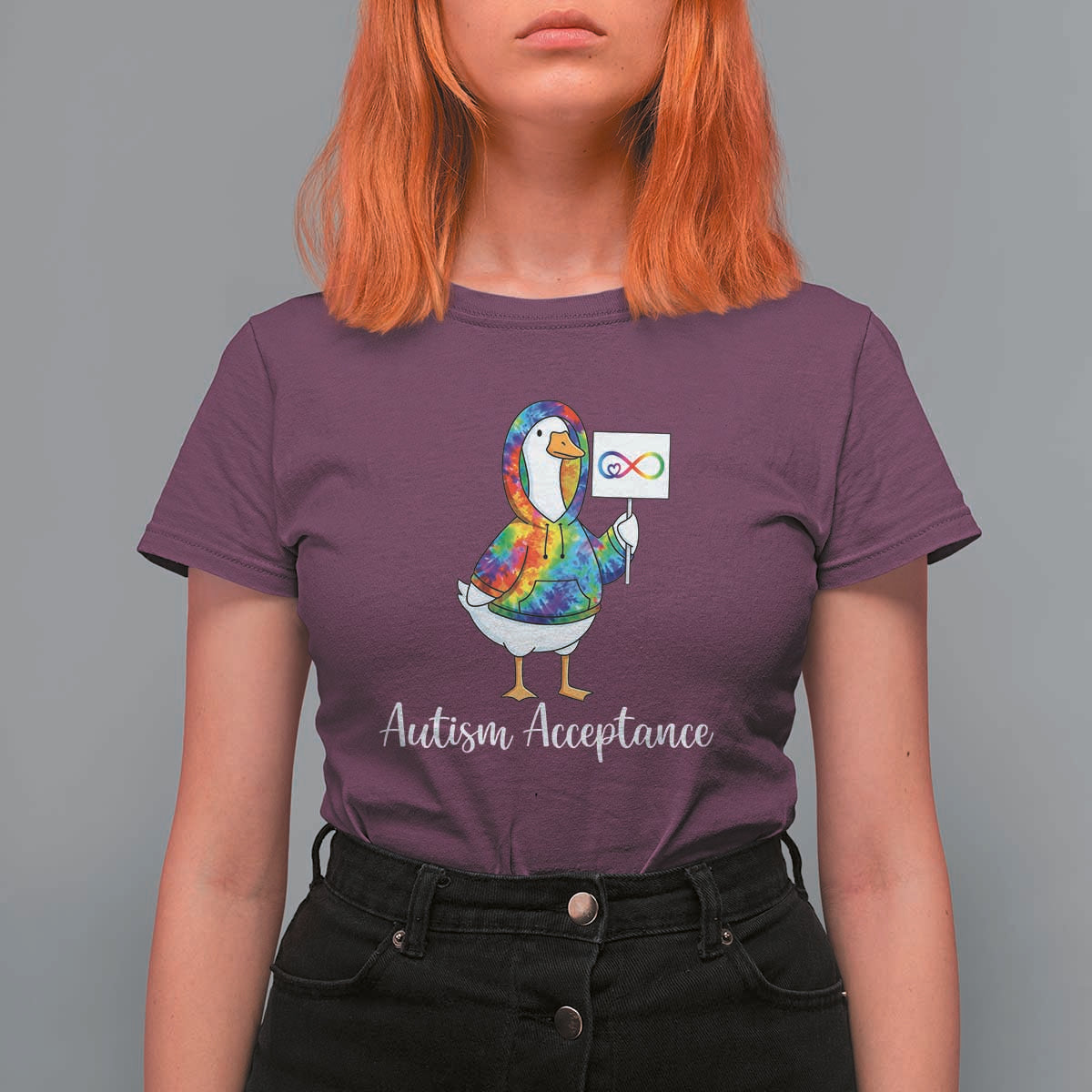 Autism Acceptance T Shirt For Women Accept Understand Love Support Neurodivergent