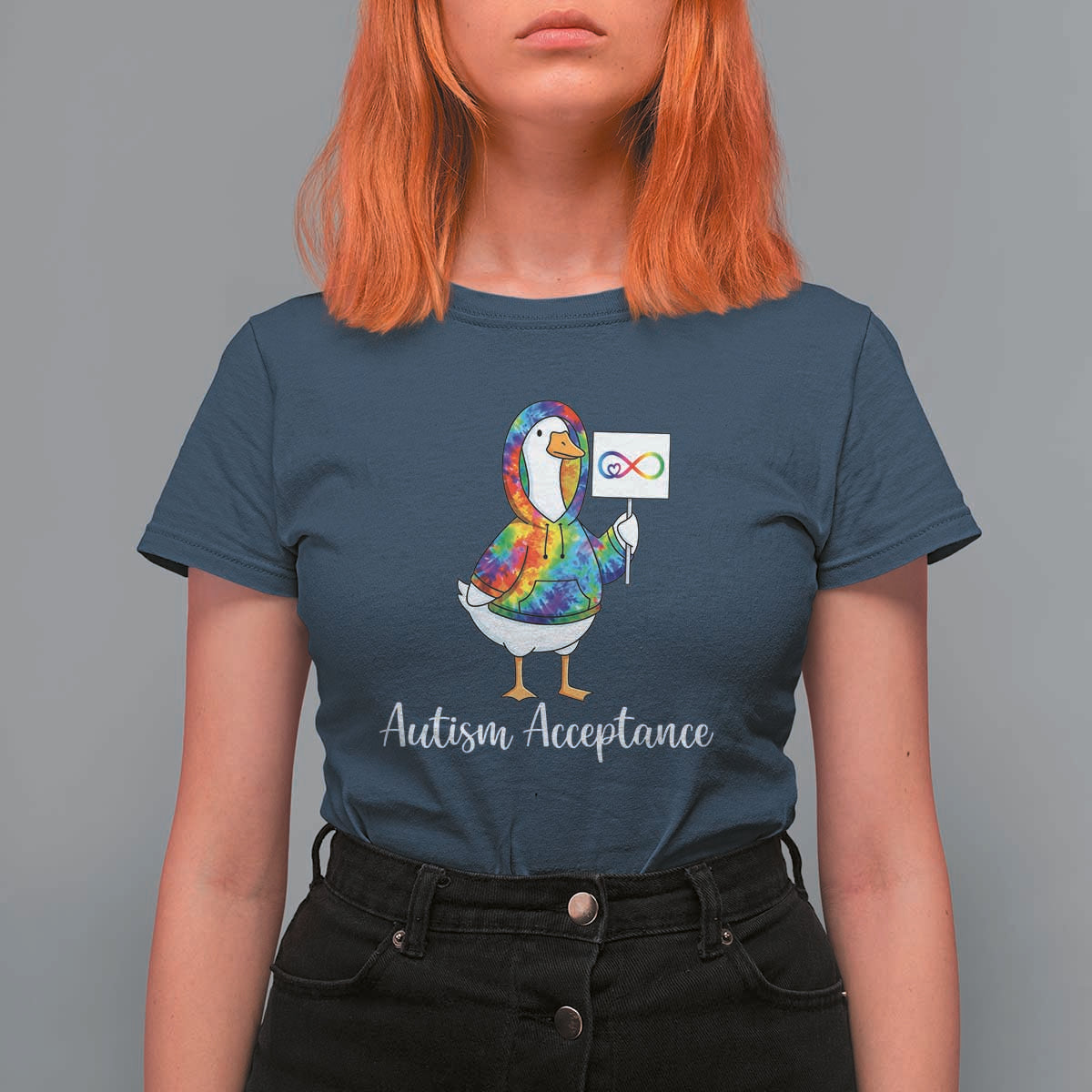 Autism Acceptance T Shirt For Women Accept Understand Love Support Neurodivergent