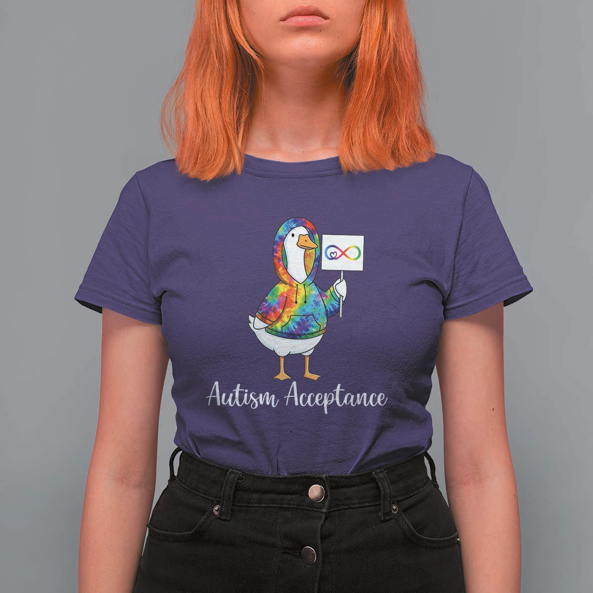 Autism Acceptance T Shirt For Women Accept Understand Love Support Neurodivergent