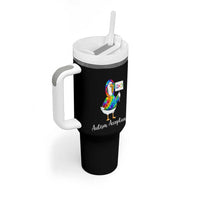 Autism Acceptance Tumbler With Handle Accept Understand Love Support Neurodivergent