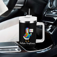 Autism Acceptance Tumbler With Handle Accept Understand Love Support Neurodivergent