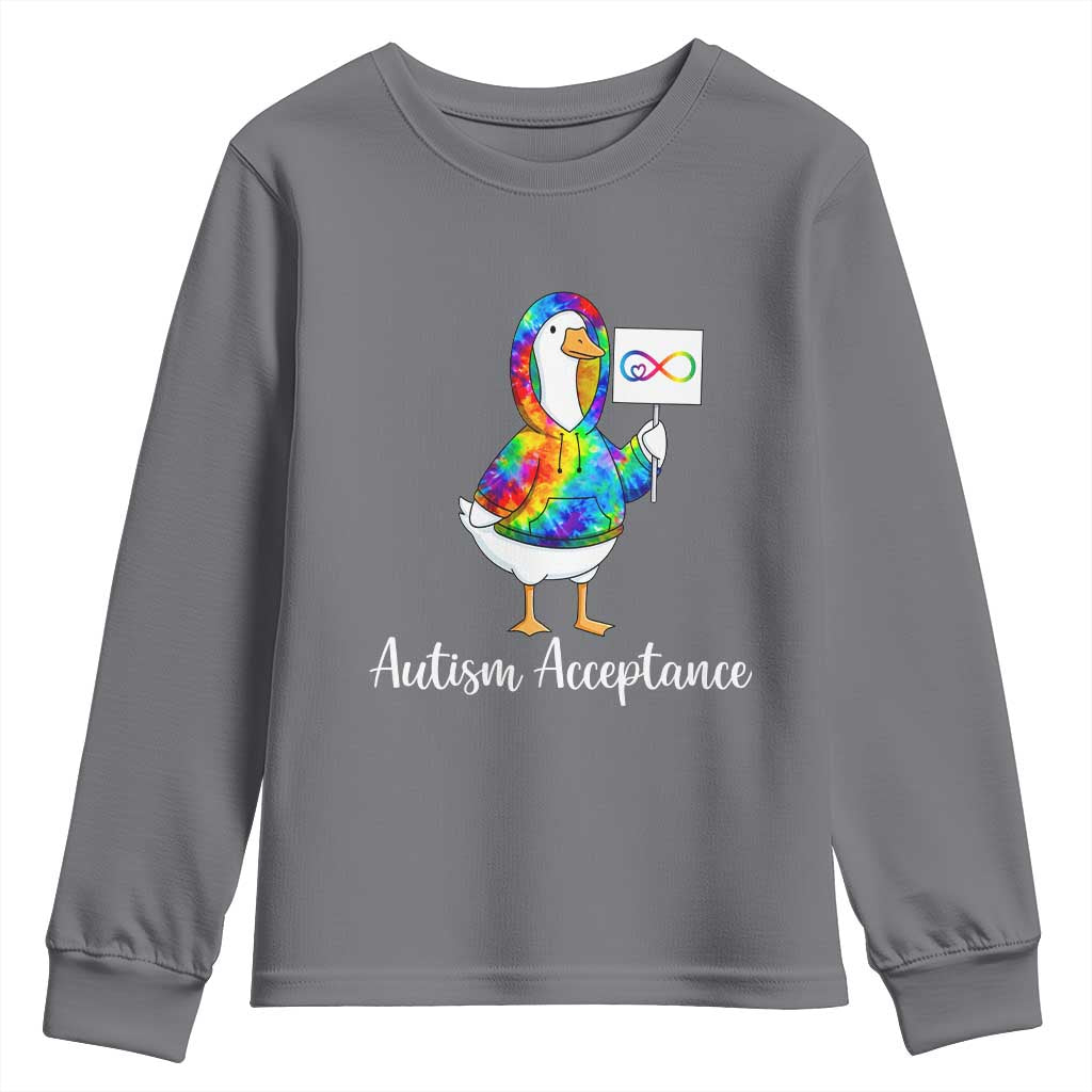 Autism Acceptance Youth Sweatshirt Accept Understand Love Support Neurodivergent