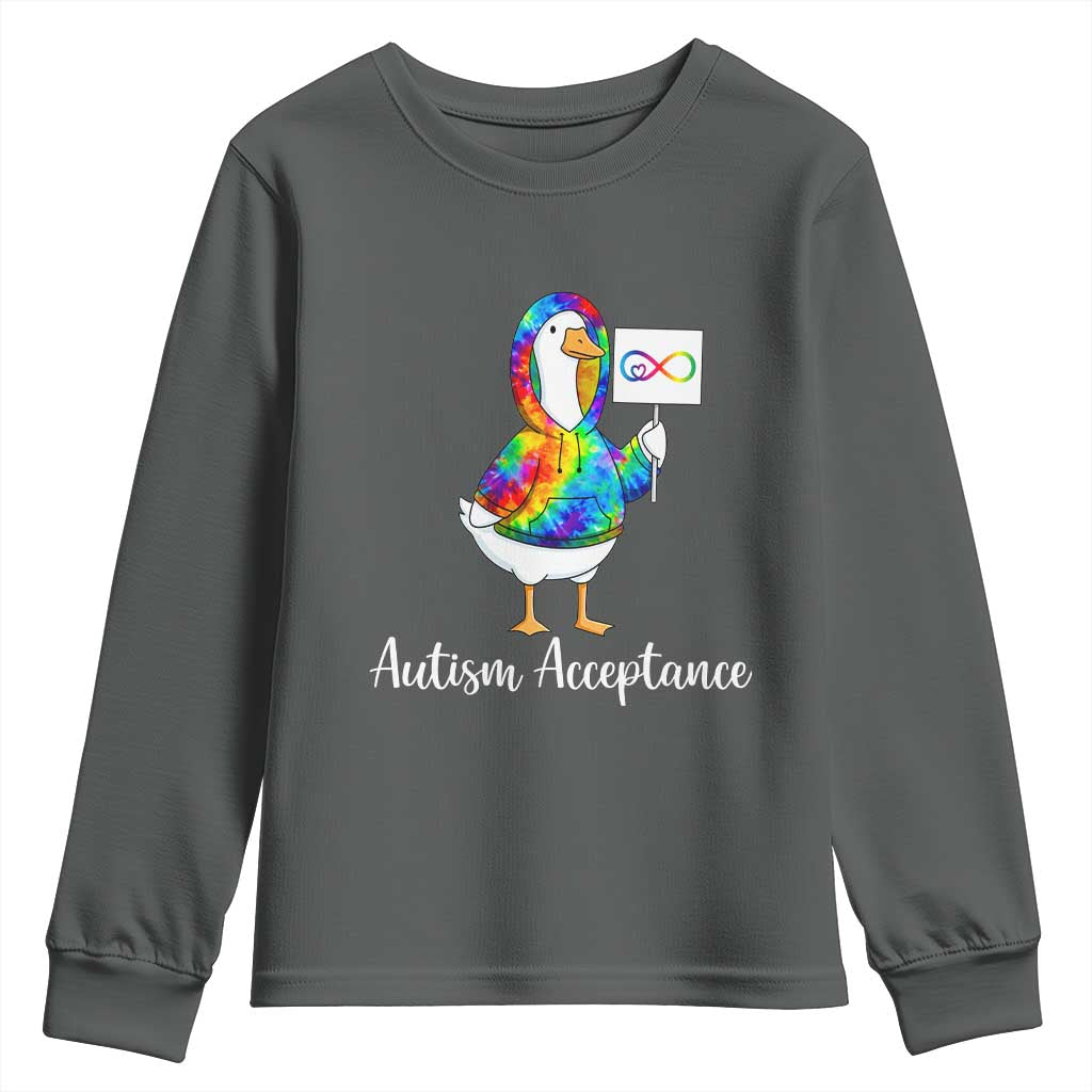 Autism Acceptance Youth Sweatshirt Accept Understand Love Support Neurodivergent