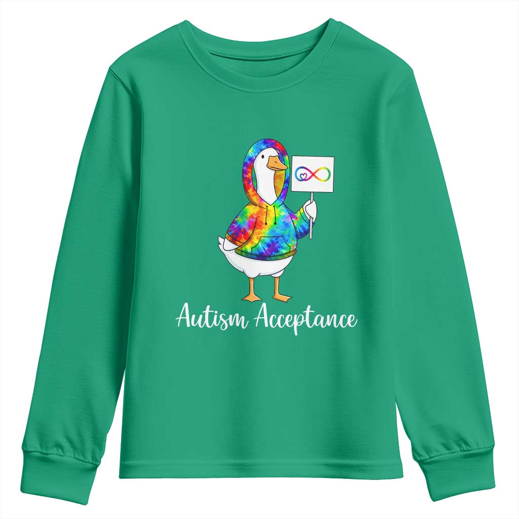 Autism Acceptance Youth Sweatshirt Accept Understand Love Support Neurodivergent