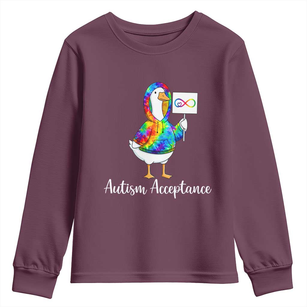 Autism Acceptance Youth Sweatshirt Accept Understand Love Support Neurodivergent
