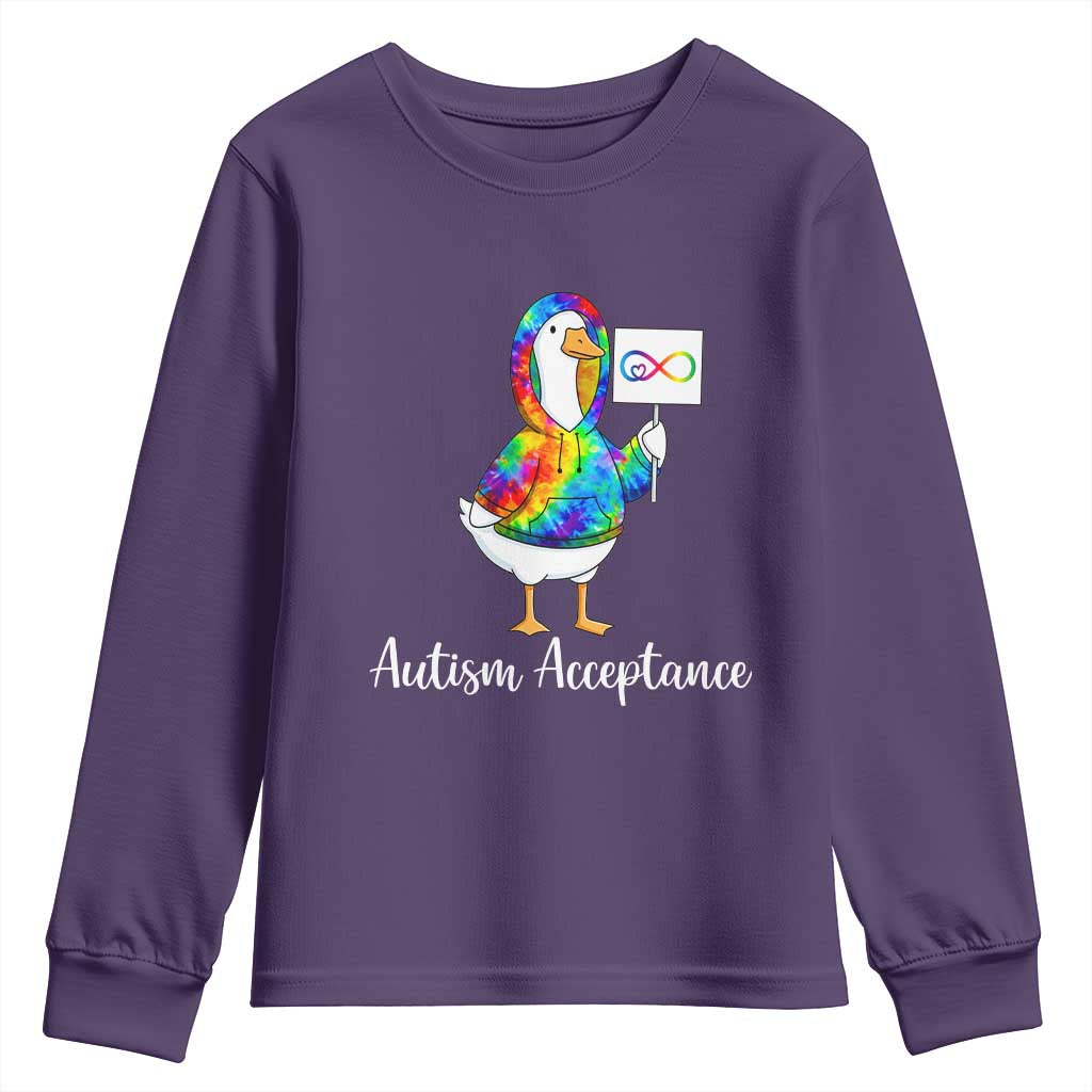 Autism Acceptance Youth Sweatshirt Accept Understand Love Support Neurodivergent