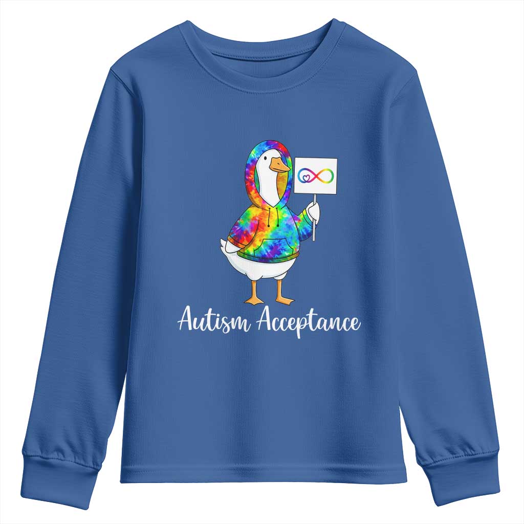 Autism Acceptance Youth Sweatshirt Accept Understand Love Support Neurodivergent