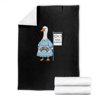 Autism Acceptance Throw Blanket Neurodivergent Awareness Silly Goose Support