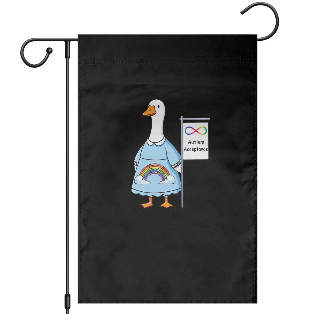 Autism Acceptance Garden Flag Neurodivergent Awareness Silly Goose Support