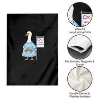 Autism Acceptance Garden Flag Neurodivergent Awareness Silly Goose Support