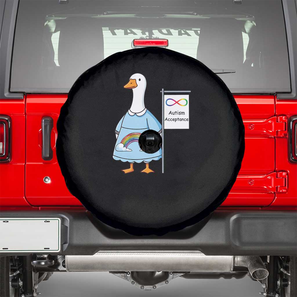 Autism Acceptance Spare Tire Cover Neurodivergent Awareness Silly Goose Support