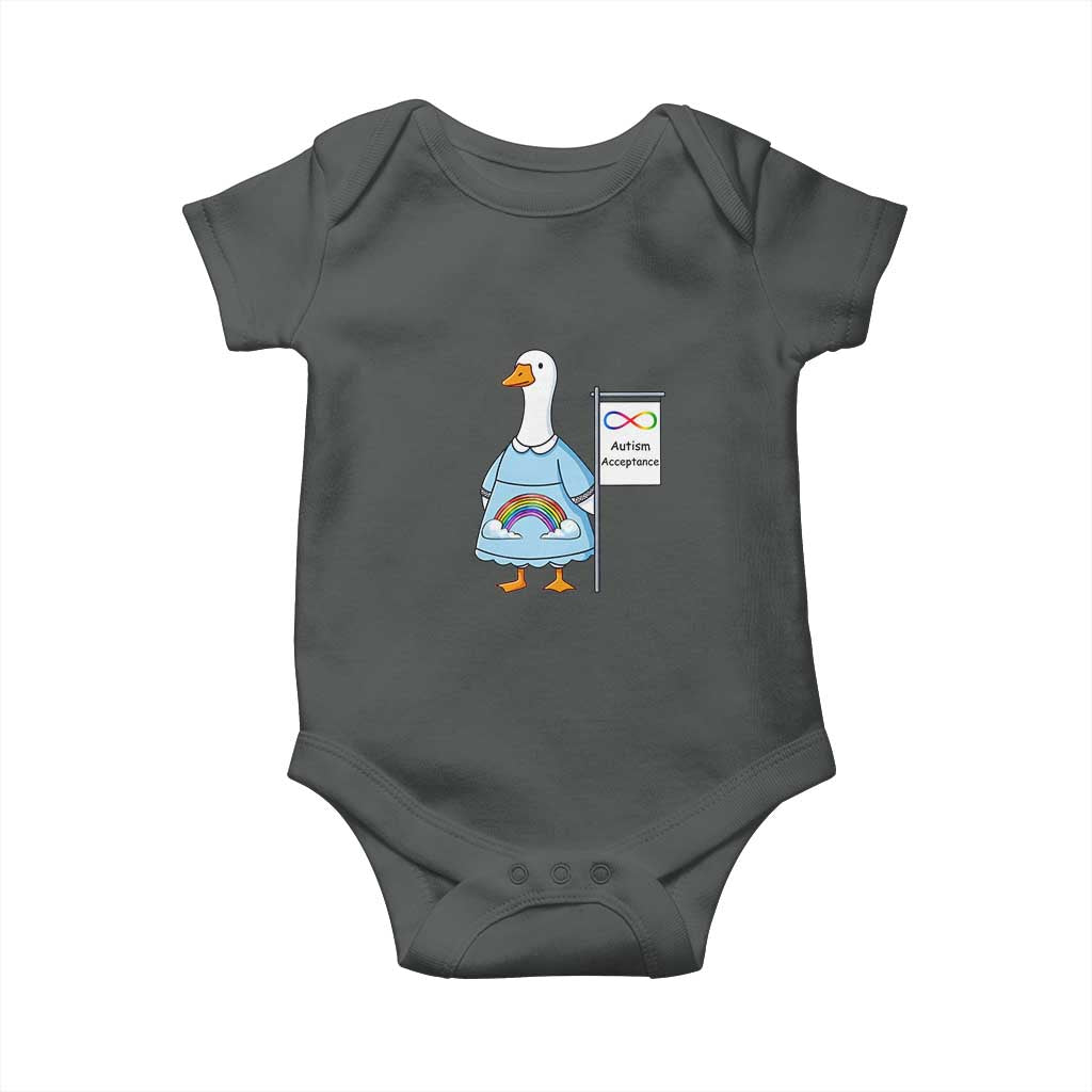 Autism Acceptance Baby Onesie Neurodivergent Awareness Silly Goose Support