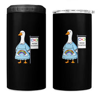 Autism Acceptance 4 in 1 Can Cooler Tumbler Neurodivergent Awareness Silly Goose Support