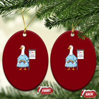 Autism Acceptance Ceramic Ornament Neurodivergent Awareness Silly Goose Support