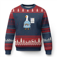 Autism Acceptance Ugly Christmas Sweater Neurodivergent Awareness Silly Goose Support