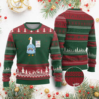 Autism Acceptance Ugly Christmas Sweater Neurodivergent Awareness Silly Goose Support