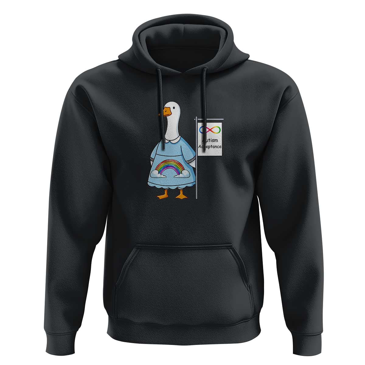 Autism Acceptance Hoodie Neurodivergent Awareness Silly Goose Support