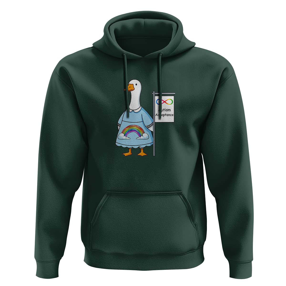 Autism Acceptance Hoodie Neurodivergent Awareness Silly Goose Support