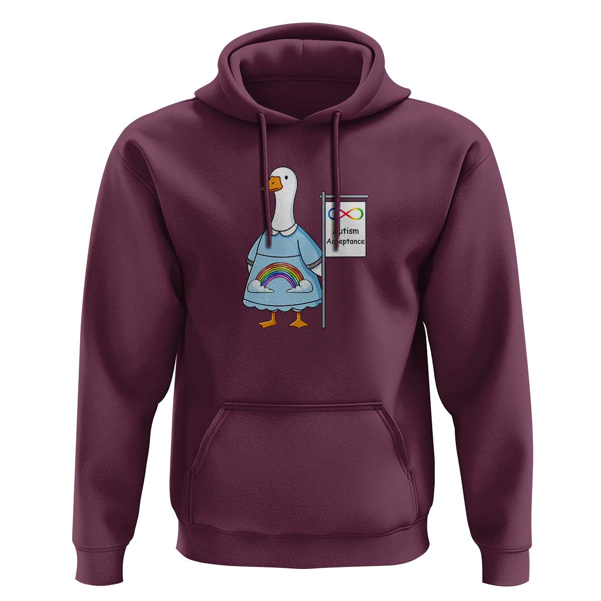 Autism Acceptance Hoodie Neurodivergent Awareness Silly Goose Support