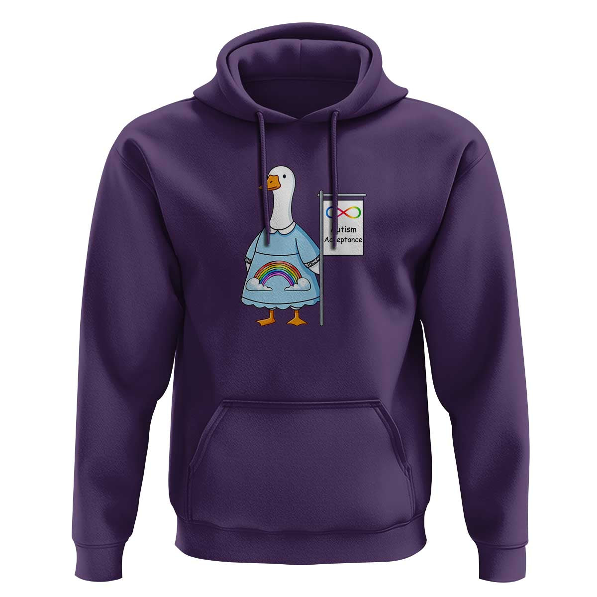 Autism Acceptance Hoodie Neurodivergent Awareness Silly Goose Support