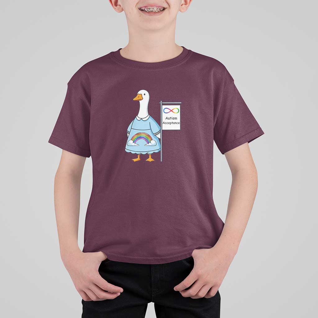 Autism Acceptance T Shirt For Kid Neurodivergent Awareness Silly Goose Support