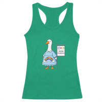 Autism Acceptance Racerback Tank Top Neurodivergent Awareness Silly Goose Support