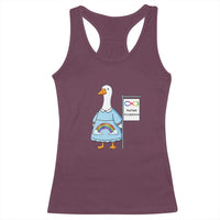 Autism Acceptance Racerback Tank Top Neurodivergent Awareness Silly Goose Support