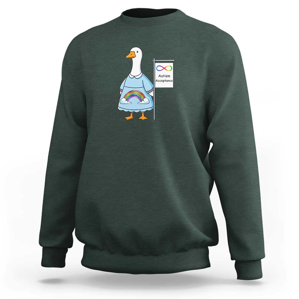 Autism Acceptance Sweatshirt Neurodivergent Awareness Silly Goose Support