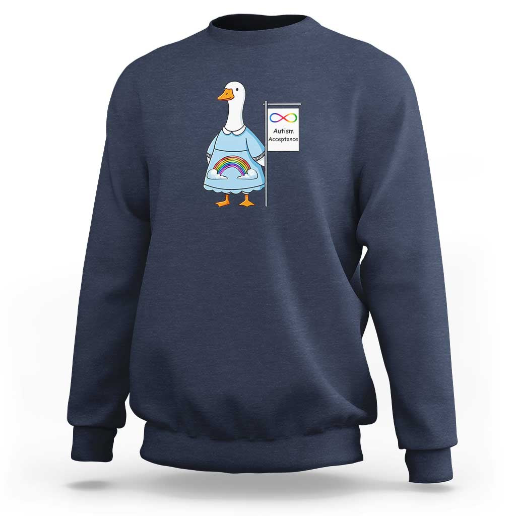 Autism Acceptance Sweatshirt Neurodivergent Awareness Silly Goose Support