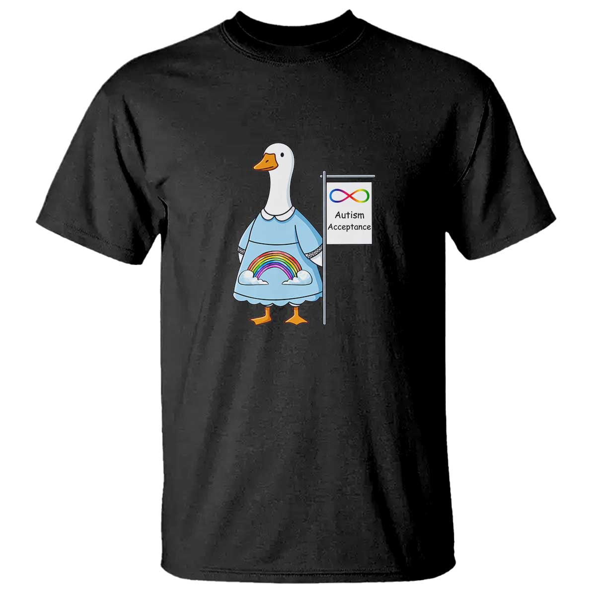 Autism Acceptance T Shirt Neurodivergent Awareness Silly Goose Support