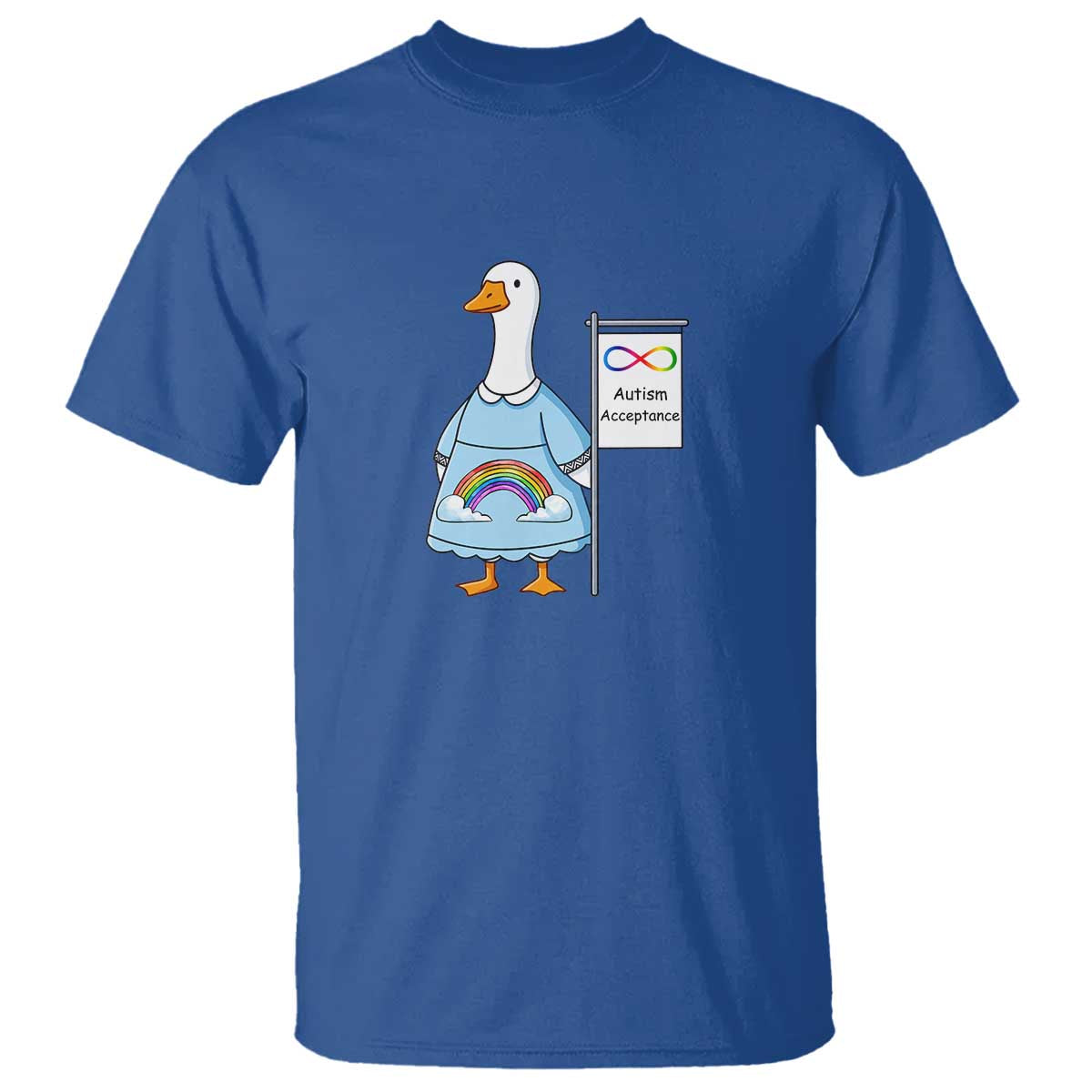 Autism Acceptance T Shirt Neurodivergent Awareness Silly Goose Support