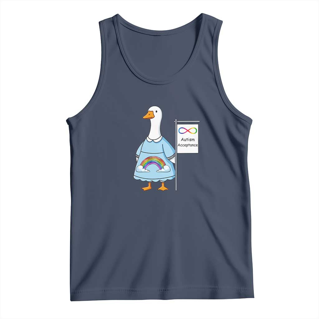 Autism Acceptance Tank Top Neurodivergent Awareness Silly Goose Support