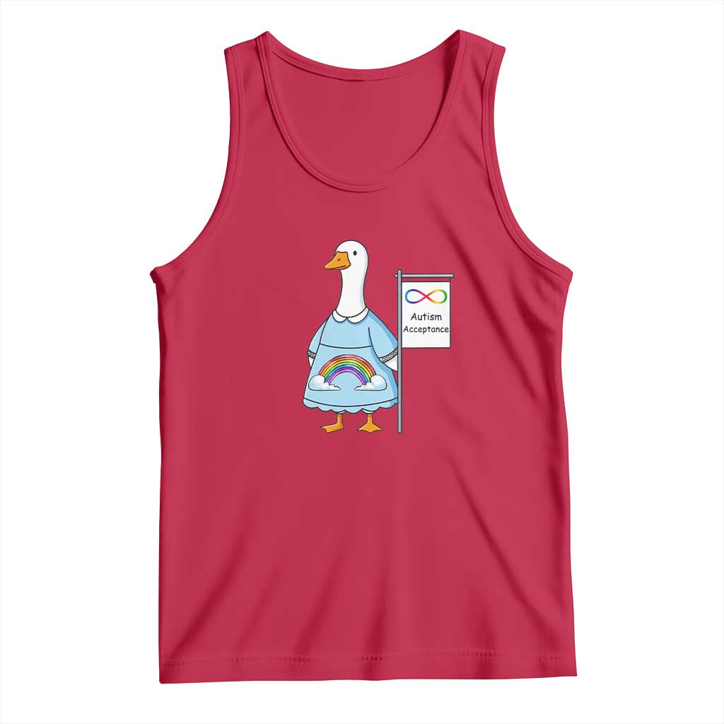 Autism Acceptance Tank Top Neurodivergent Awareness Silly Goose Support