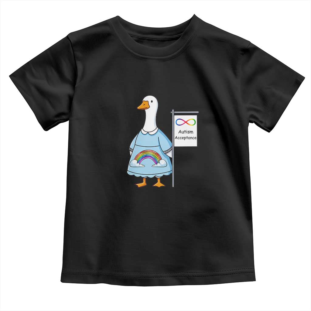 Autism Acceptance Toddler T Shirt Neurodivergent Awareness Silly Goose Support