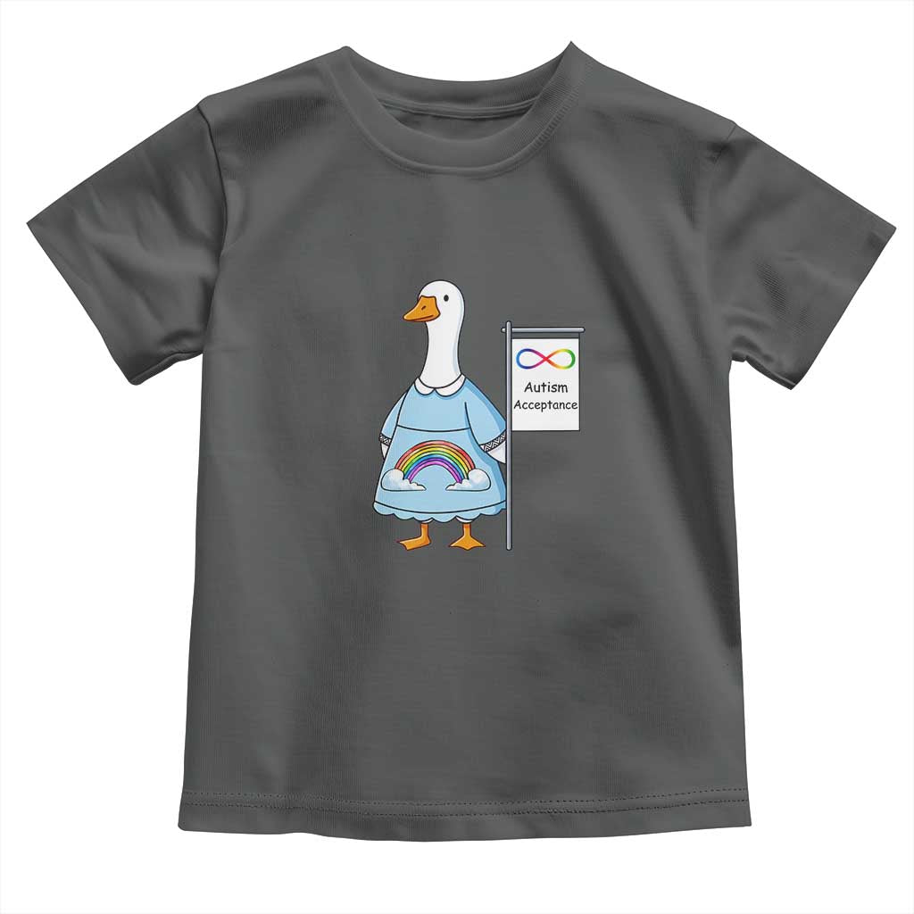 Autism Acceptance Toddler T Shirt Neurodivergent Awareness Silly Goose Support